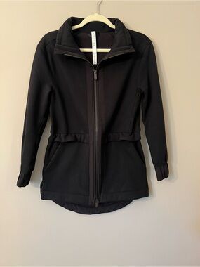 Lululemon Athletica Black Full-Zip Fleece Jacket